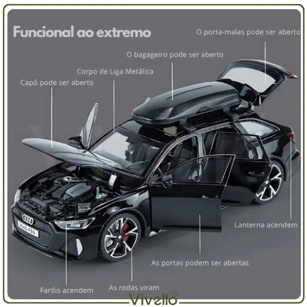 Audi RS6 – Miniatura de Colecionador