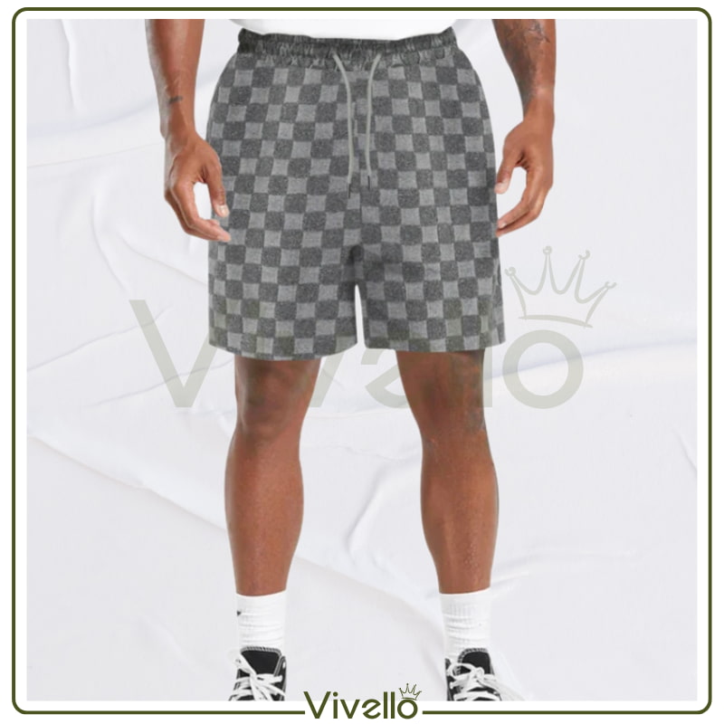 Xadrez - Shorts Casual e Esportivo
