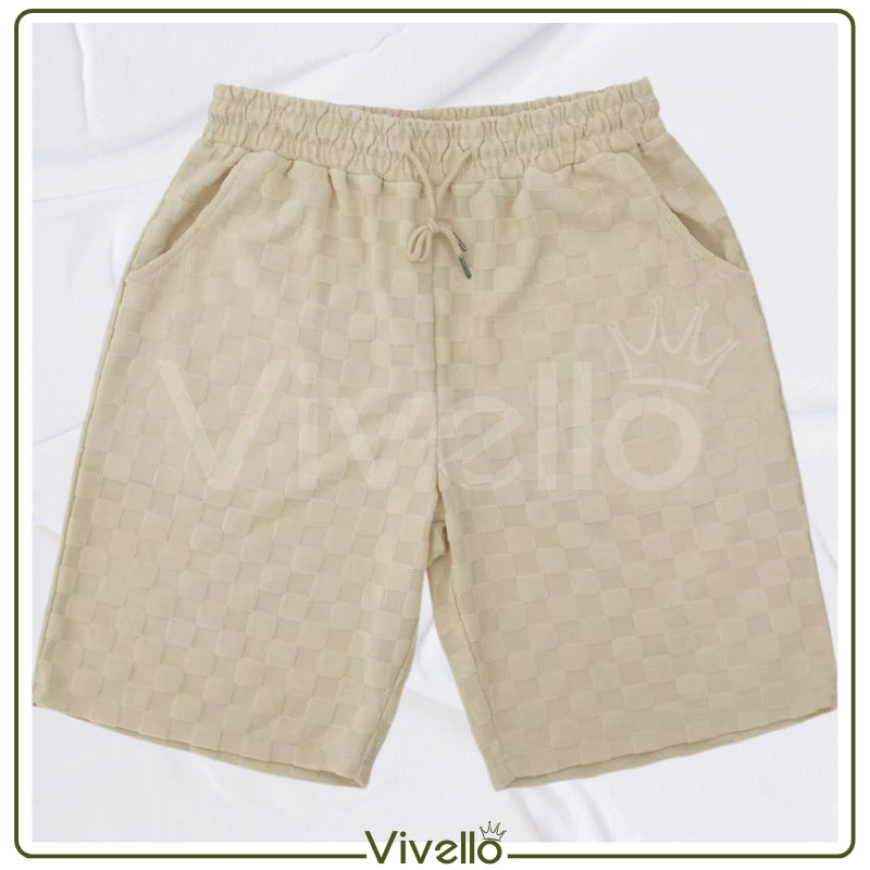 Xadrez - Shorts Casual e Esportivo